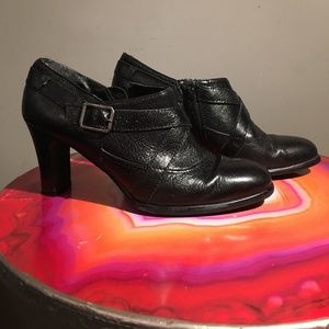 Karen Scott Black Leather Ankle Boots